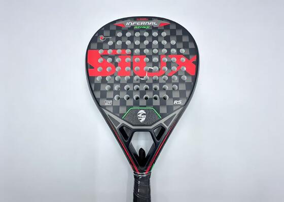 Quality Carbon Fiber Beach Tennis Paddle with Grit Textured Surface, Non-slip Sweat-absorbent PU Grip, and Light 320g Weight factory