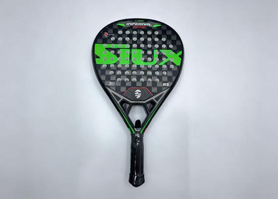Quality Carbon Fiber Beach Tennis Paddle with Grit Textured Surface, Non-slip Sweat-absorbent PU Grip, and Light 320g Weight factory