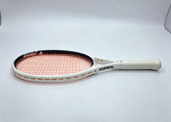 Quality Black and white Tennis Racket carbon fiber factory