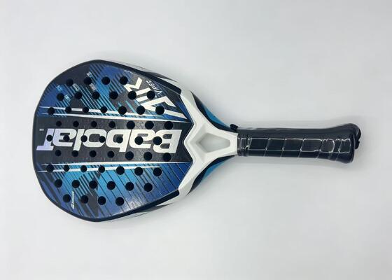 Quality Carbon Fiber Beach Tennis Paddle with Grit Textured Surface, Non-slip Sweat-absorbent PU Grip, and Light 320g Weight factory