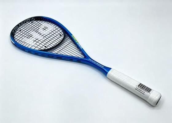 Quality Full carbon fiber blue and white squash racket  factory