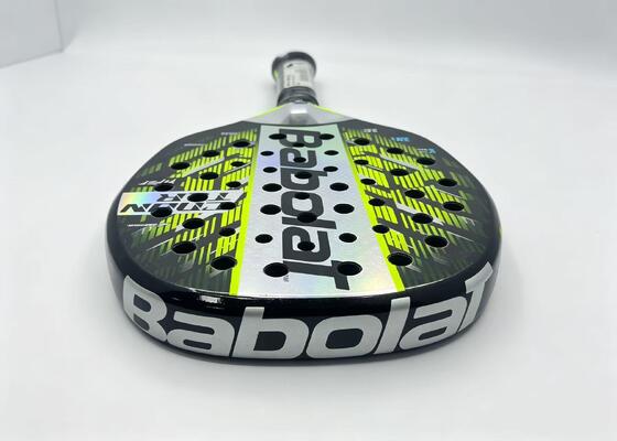 Quality Carbon Fiber Beach Tennis Paddle with Grit Textured Surface, Non-slip Sweat-absorbent PU Grip, and Light 320g Weight factory