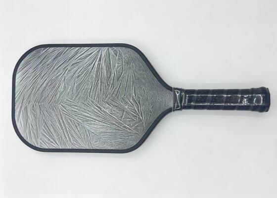 Quality High-Quality Carbon Fiber Pickleball paddle with sureface with silvery Ice-crackle finish factory