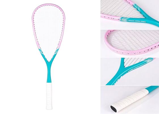 Quality Full carbon fiber T iffany blue pink squash racket  factory