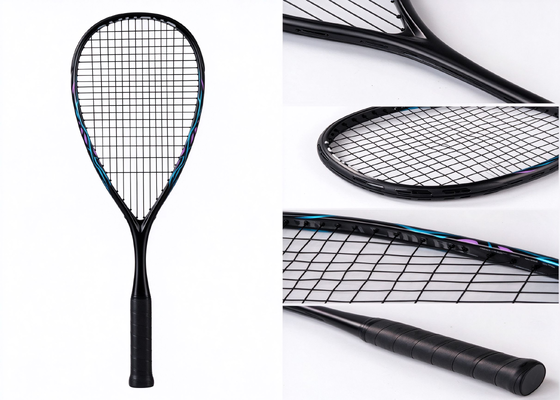 Quality Full carbon fiber basalt black squash racket  factory