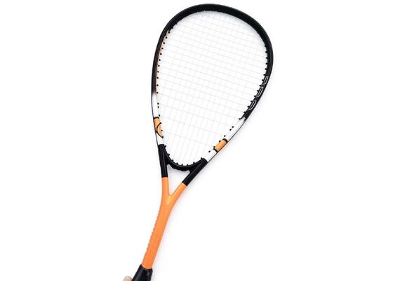 Quality Full carbon fiber black and orange squash racket  factory