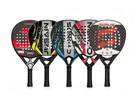 Quality Factory-customized panel-style beach rackets: 3K, 12K, and 18K carbon fiber padel tennis rackets attack padel racket factory